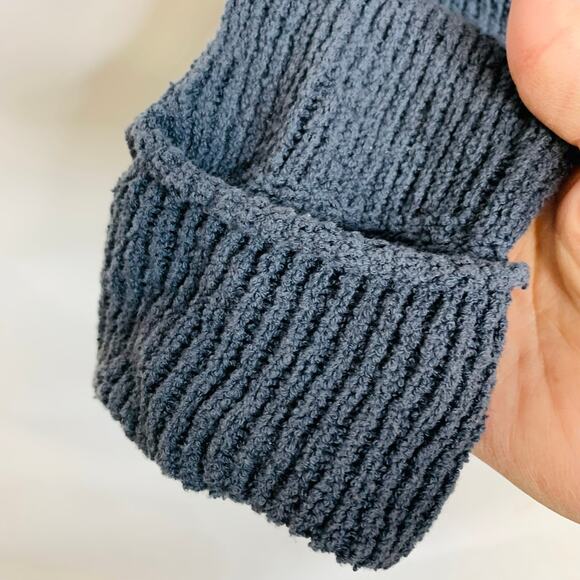 Madewell Gray Open Front Ribbed Cardigan Waterfall Sz Medium - Picture 5 of 5